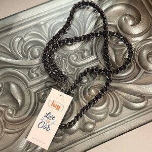 Lug Metal Chainstrap Black Metallic Dark Chain Strap